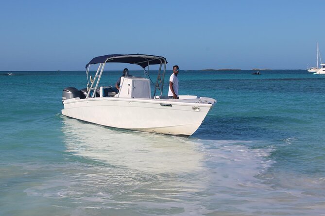 Private speed boat beach and bar hopping visiting Rose island - Price and value: $850 per group up to 8
