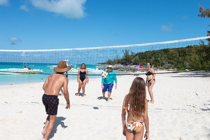Private Speed Boat for Snorkeling or Fishing in Nassau - 34ft - Rose Island and Footprints Beach Bar: a beach break that changes the rhythm
