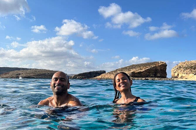 Private speed boat trip to Comino, Blue Lagoon and Caves - Crystal Lagoon in Comino: calmer water, better visibility, easier swimming