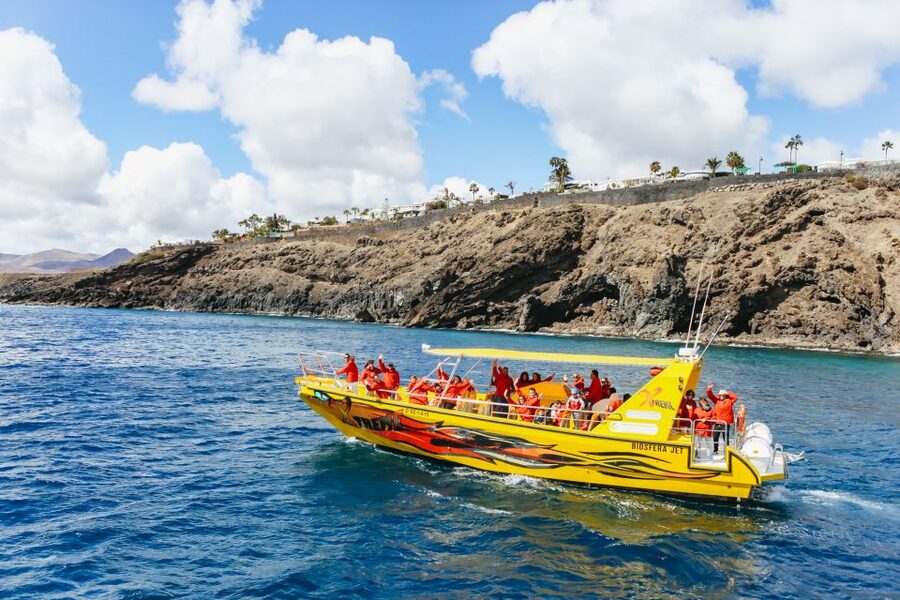 Puerto del Carmen: Dolphin-Watching Speedboat Tour with Swim - Swim stop: crystal water, real current, no gear provided