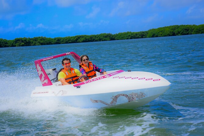 Reef Snorkeling & Jungle Speedboat Adventure with Mayan Ceremony - Nichupte Lagoon: mangroves, speed, and a reef stop