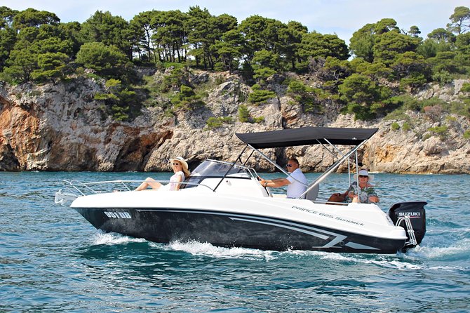 Rent a speed boat and explore beaches and coves of Elaphiti Islands - Lopud Island: Šunj beach, old lanes, and the Temple of Sun