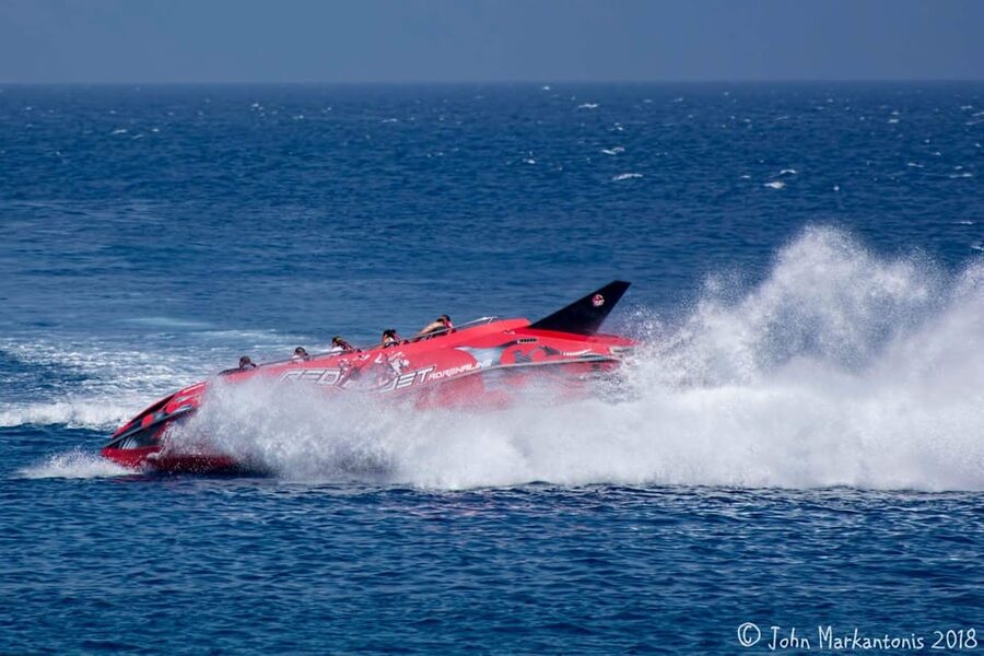 Rhodes: Beaches Trip by Jet Boat with Snorkeling and Drinks - Rhodes Town glide-by: don’t expect a sightseeing stop, expect a view