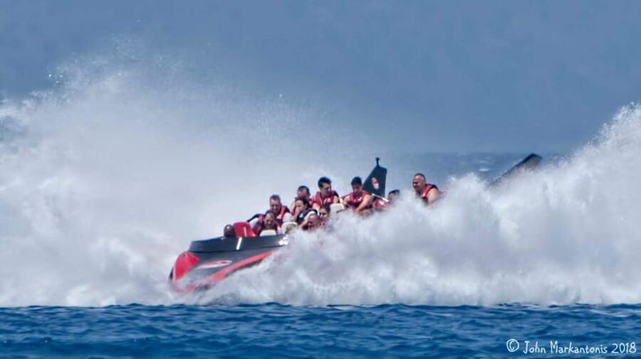 Rhodes: Beaches Trip by Jet Boat with Snorkeling and Drinks - Santa Marina swim time: another water window to cool off