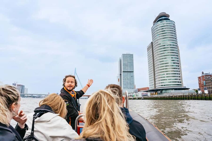 RIB Speedboat Sightseeing Cruise - Why a 100 km/h RIB on the Maas makes Rotterdam click