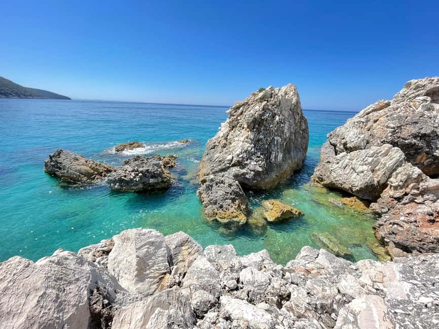 Sarandë Sea Safari: Speedboat to Hidden Coves & Wild Beaches - Krorez Beach: The Long Break for Lunch, Drinks, and a Real Reset