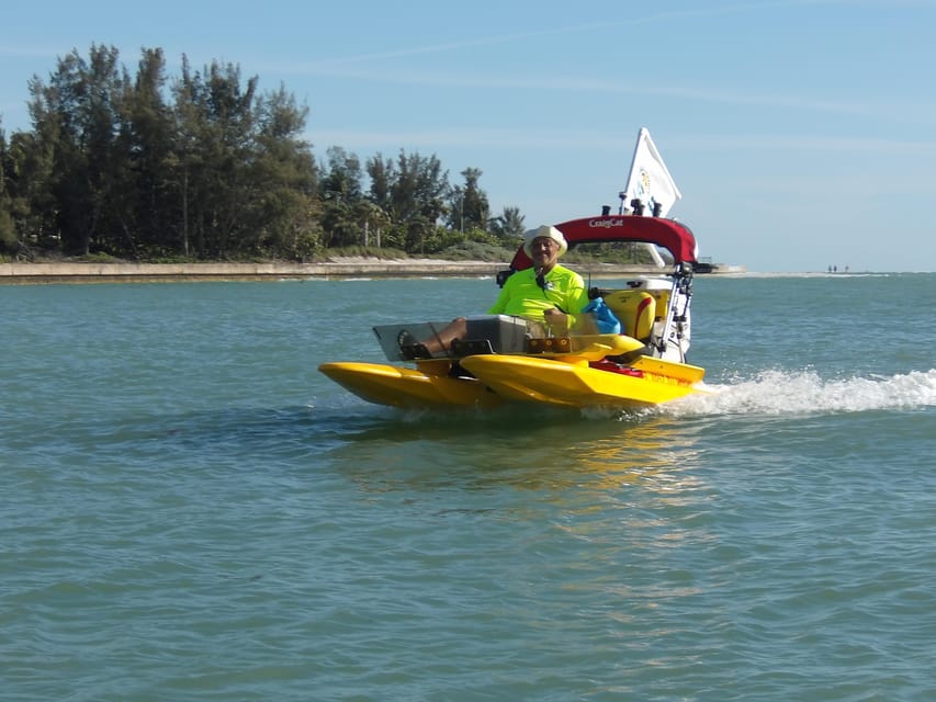 Sarasota: Island Adventures & Catamaran Speedboat Tour - Downtown Sarasota cruising: wildlife and marine-life viewing on the clock