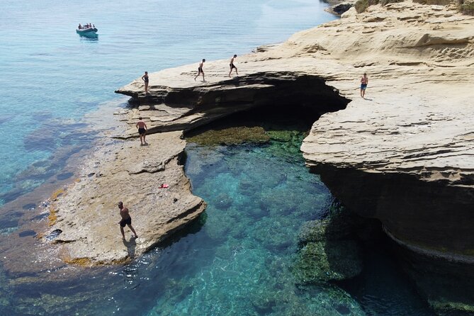 Sea Safari Speedboat Trip in Corfu. Island hopping Sea Tour - Porto Timoni’s double bay: your first real taste of Corfu water