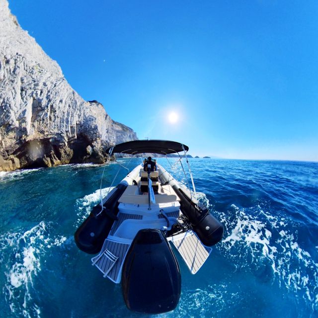 Skiathos: Private Lalaria Beach and Caves Speedboat Tour - Secret stop swimming: your first 30 minutes in the water