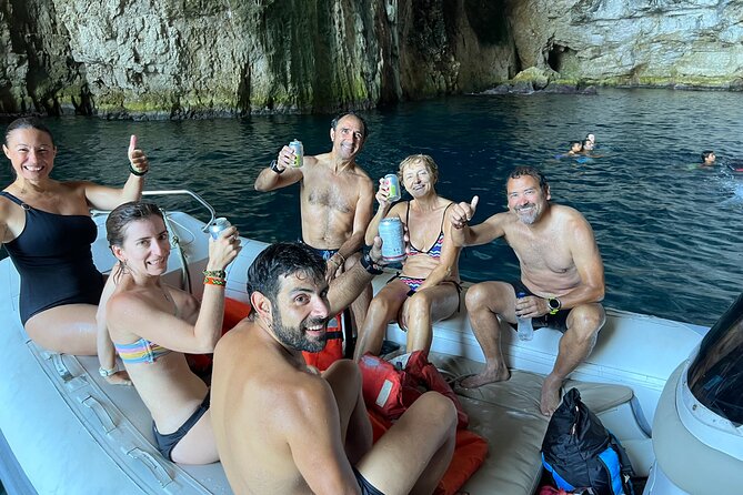 Small Group Speedboat Excursion to Haxhi Ali and Dafina Caves - Bristani Bay (Bear’s Bay): swimming, a short walk, and the communist-era unit