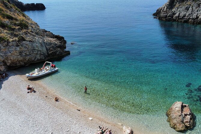 Small Group Speedboat Excursion to Haxhi Ali and Dafina Caves - Final stretch along the Inner Coast: Karaburun cliffs on the way back