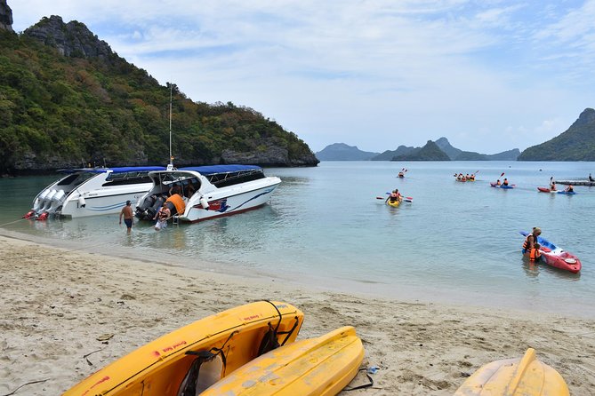 Snorkel and Kayak Trip to Angthong Marine Park by Speed Boat from Koh Phangan - Kayaking on Ko Mae Ko and Ko Wua Ta Lap: fun paddling, sometimes slowed by wind