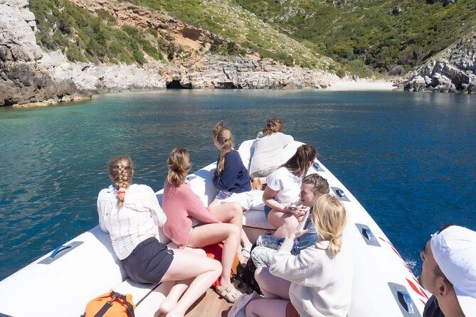 Speed Boat Tour to Vlore's Secret Blue Cave at Grama Bay - Smuggler’s Bay in Dukat: canyon views and fast photo time
