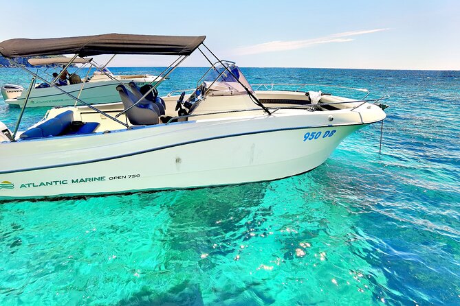 Speedboat Atlantic Marine 750, 4 or 8 hours - Koločep and the Blue Cave Area: Cliffs, Coves, and Snorkel-Ready Water