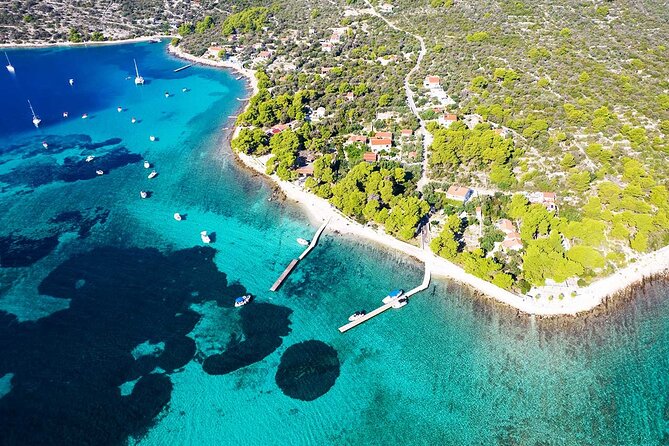 Speedboat Blue Lagoon & 3 Islands tour from Trogir - Stop 1: White Lagoon at Drvenik Mali (Vela Rina area)
