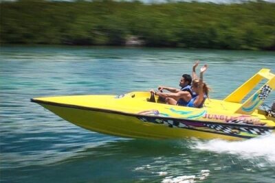Speedboat jungle tour and snorkel - On the Water: Driving Through Ocean and Lagoon for Two Hours