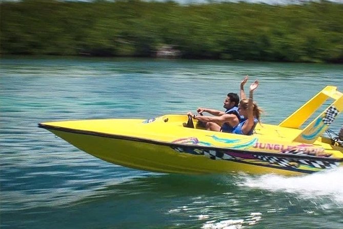 Speedboat jungle tour and snorkel - On the Water: Driving Through Ocean and Lagoon for Two Hours