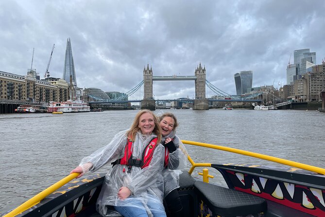 Speedboat 'THE THAMES BEAST' from Tower Millennium Pier - 40 mins - Canary Wharf to Greenwich: modern finance meets dockside London