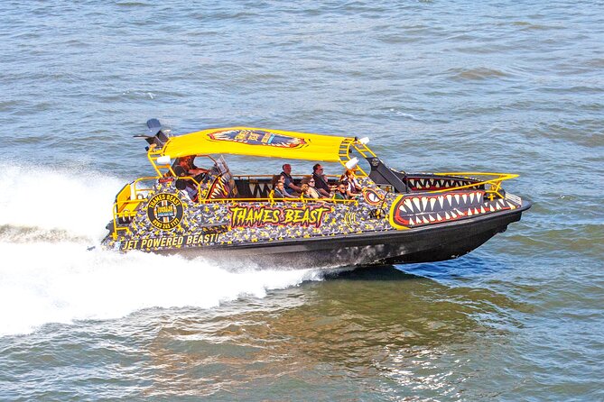 Speedboat 'THE THAMES BEAST' from Tower Millennium Pier - 40 mins - The O2 and the Thames Barrier: London’s river infrastructure gets interesting