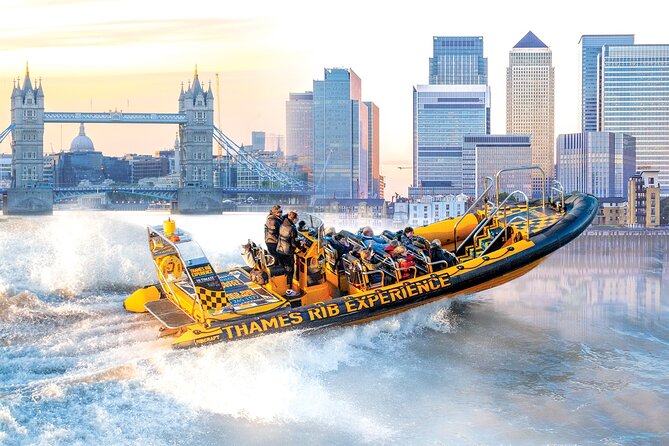 Speedboat 'Tower RIB Blast' from Tower Millennium Pier - 20 minutes - Safety gear and the briefing that sets your comfort level
