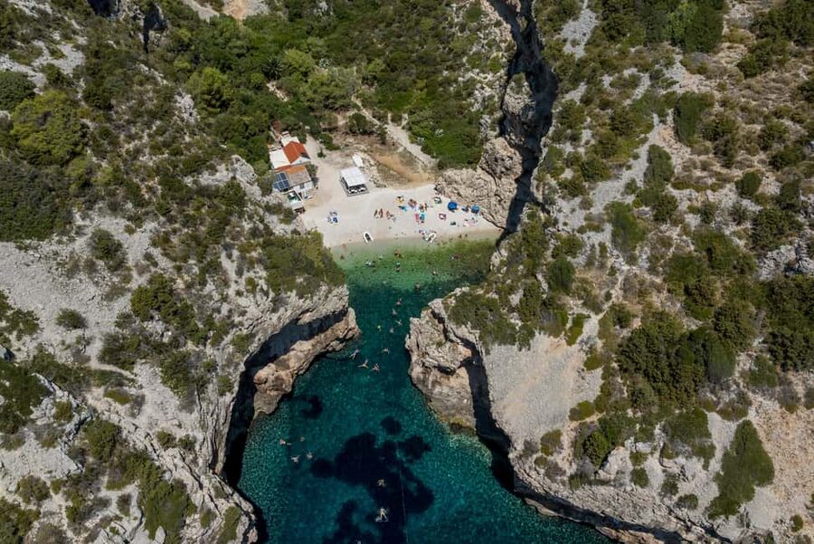 Split: Blue Cave, Vis and Hvar Small Group Speedboat Tour - Komiža on Vis: fishing-village time after the cave