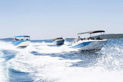 Split: Blue Lagoon, Trogir & Solta Speedboat Tour - Trogir in an hour: UNESCO streets you can actually enjoy