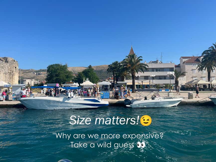 Split/Trogir: Half-Day(5 hours) 3-Island Speedboat Adventure - Getting on board in Trogir or Split: the start that sets the tone