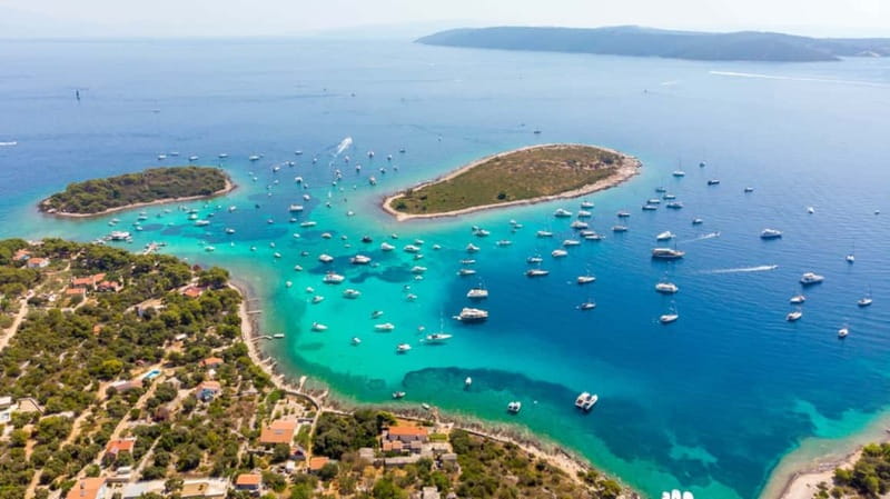 Split/Trogir: Trogir, Blue Lagoon, and Solta Speedboat Trip - Blue Lagoon Swim Break: Snorkeling, Swimming, and Deck Time With Real Wow-Water