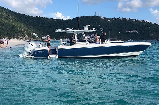 St Thomas Full-Day Boat Rental 37' Intrepid Powerboat - Lunch and local flavor: the “captain decides” advantage