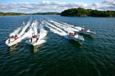 Stockholm RIB Speed Boat Tour - Leaving the city: canals, Nationalmuseum area views, and the first speed boost