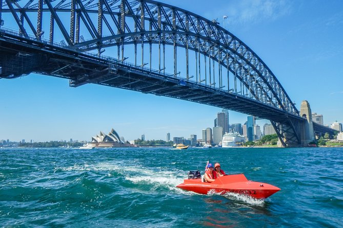 Sydney Speed Boat Adventure Harbour Tour - The loop: Sydney Harbour Bridge from the water, then the Opera House close-up