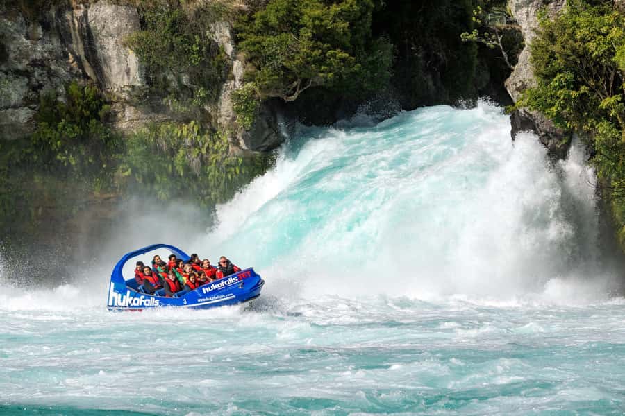 Taupō: Huka Falls 30-Minute Jet Boat Experience - Huka Falls looks bigger when you’re right on the Waikato River