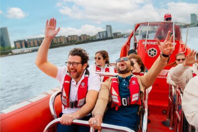 Thames High-Speed Zone Speedboat in London - Meeting Bankside Pier and getting on the boat without stress