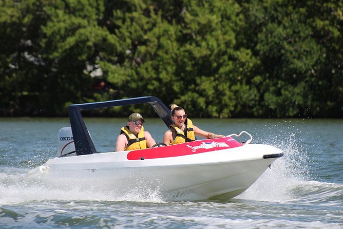 The most Intrepid Speedboat Adventure in Cancun Snorkel included - Punta Nizuc snorkeling: coral, fish, and MUSA statues under water