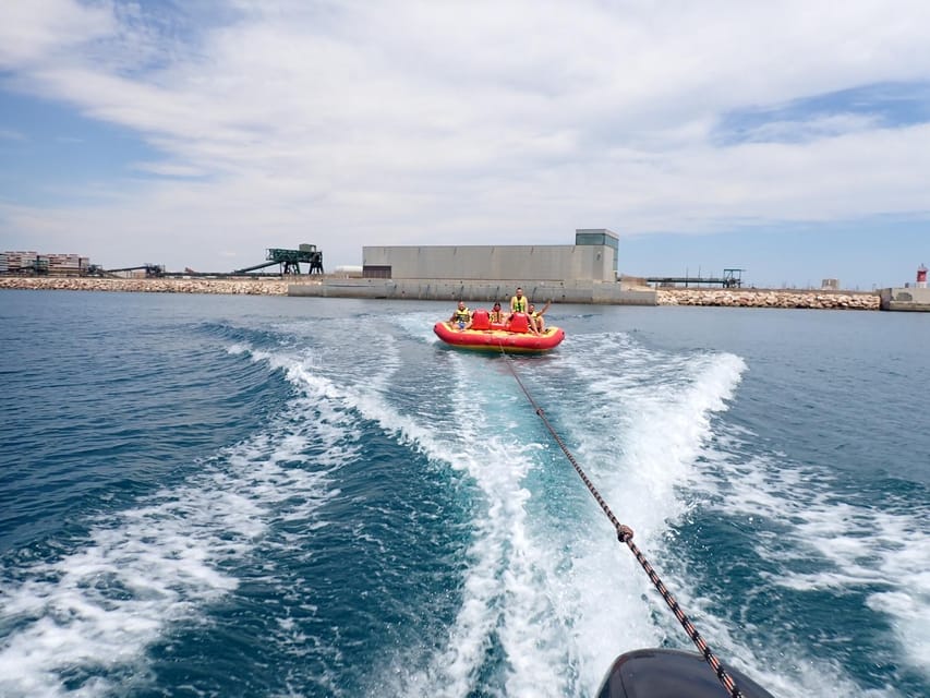 Torrevieja: Speedboat-Powered Inflatable Crazy Sofa Ride - What You’ll See Off Torrevieja: Coastline Views With a Big-Group Energy