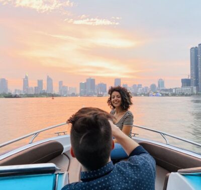 VIP Tour Enjoy Romantic Sunset by Speed Boat Free Cocktail - The schedule: pickup, departure, sunset cruise, then cocktails on the river