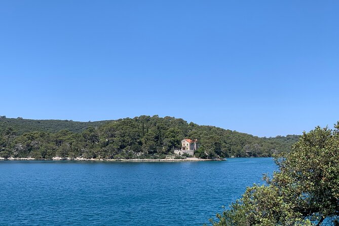 Visit magical Mljet Island with private speedboat - Stop 1 on Mljet: pine forest, Veliko Jezero area, and St. Mary’s monastery