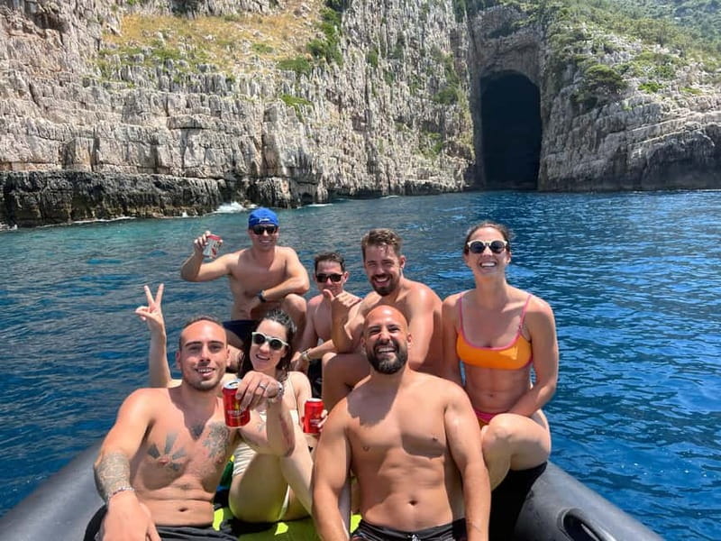 Vlora: Blue Cave and Grama Bay Full-Day Speedboat Tour - Haxhi Ali Cave: the famous opener you’ll remember