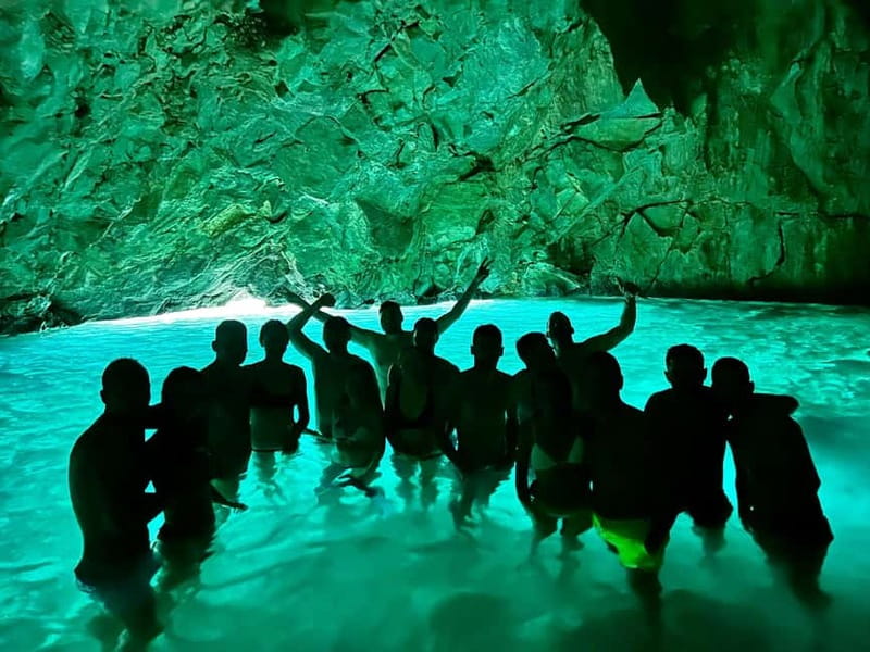 Vlora: Blue Cave and Grama Bay Full-Day Speedboat Tour - Englishman Bay and the rhythm of the coastline