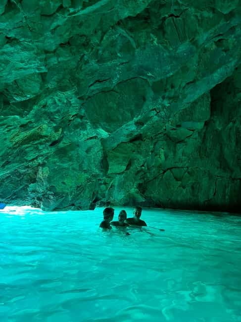 Vlora: Blue Cave and Grama Bay Full-Day Speedboat Tour - The Blue Cave: why the water looks glowing