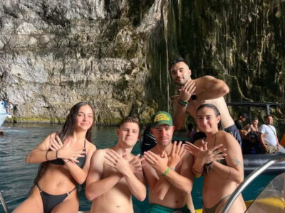 Vlorë: Sazan Island & Haxhi Ali Cave Speedboat Experience - Sazan Island: walking among abandoned Cold War structures