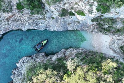Vlore Speedboat Tour to Dafina Bay & Haxhi Ali Cave - Olympia Tours in Vlore, then out to the cave coast