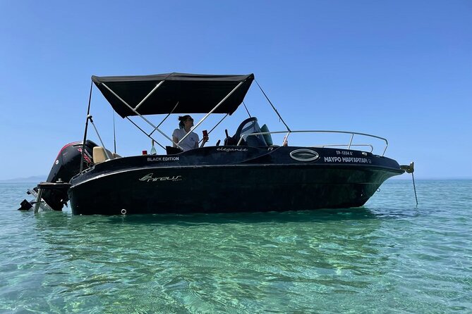 Zakynthos Private Tour in Black Elegance Luxury Speedboat - Blue Caves inside time: snorkeling when the lighting matters